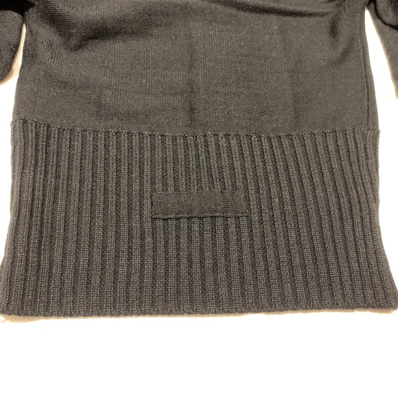 Wool Sweater with 3/4 Bell/Dolman Sleeve, Size Small, Black - Picture 6 of 9